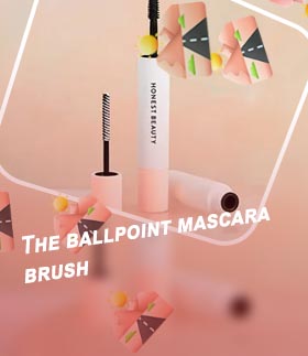 Ball tip mascara wand