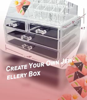 Cosmetic box organiser