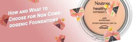 Non comedogenic foundation