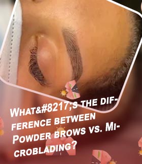 Touch up powder brows